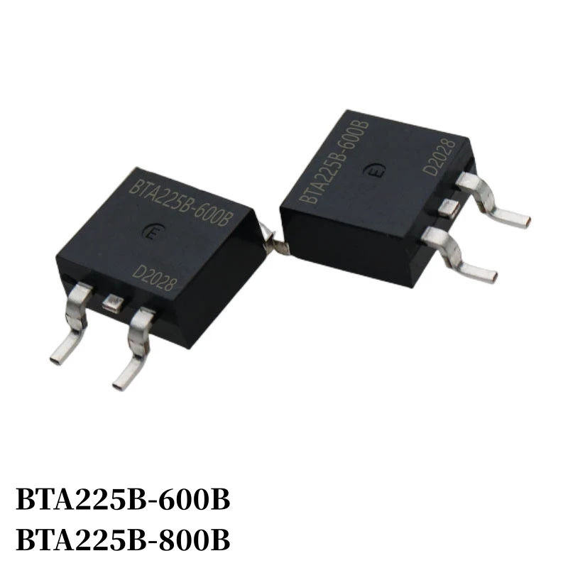 ไทริสเตอร์ SMD BTA225B-800B BTA225B-600B 5 ~ 500ชิ้น25A 600V/800V TO-263 Triac ชิปขนาดใหญ่