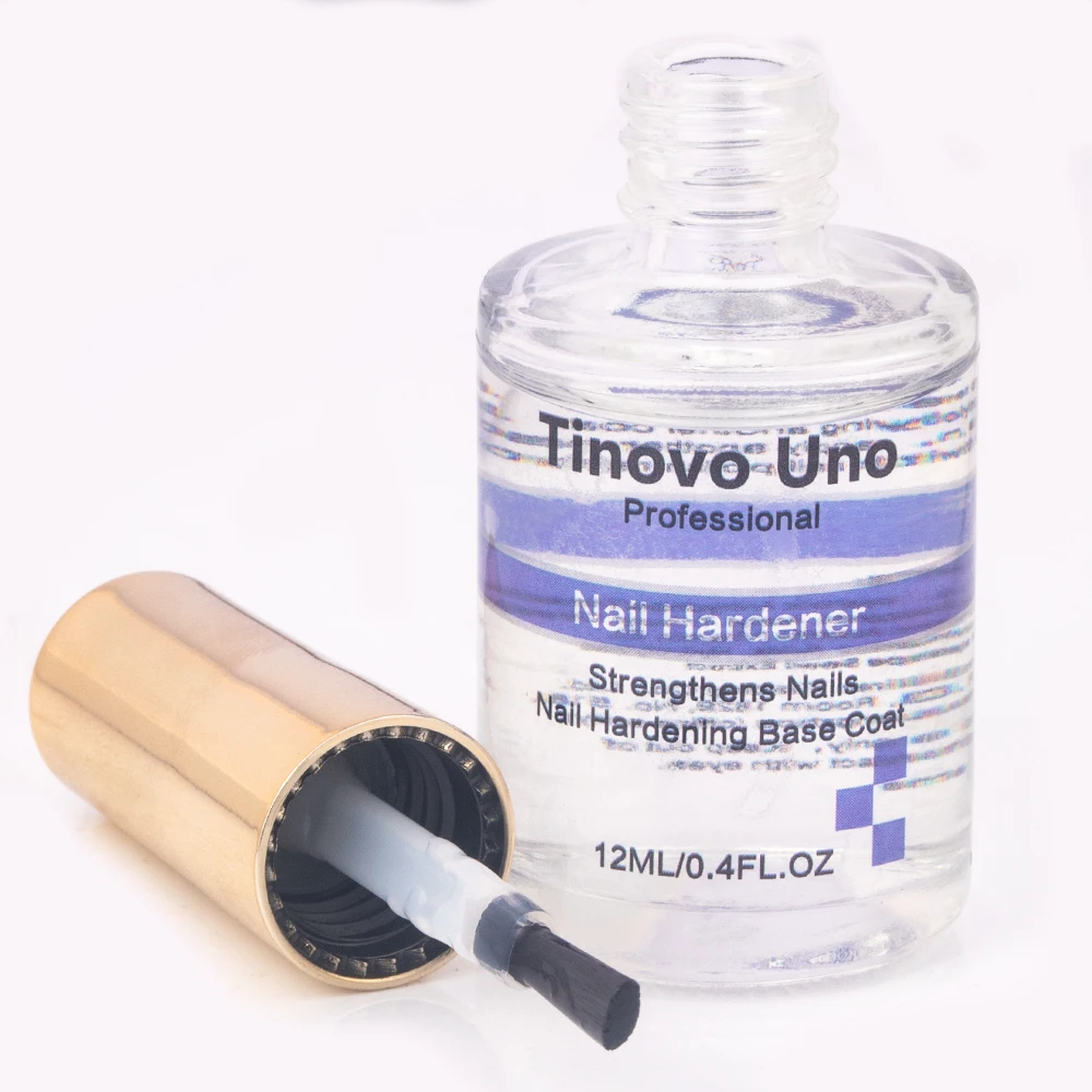 Tinovo Uno 12Ml Nagel Verharder Geavanceerde Formule Versterker Nagel Groei Systeem Base Coat Lucht Droge Clear Nagellak Verzorging