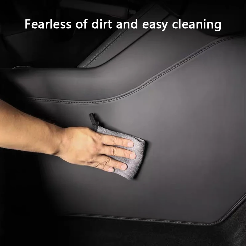 Auto-Mittelkonsole Seitlich Erweiterte Anti-Kick-Polsterung für Tesla Model YL 6-Sitzer / Y Juniper Leder Anti-Schmutz Schutzpolster Abdeckung – Detail 6