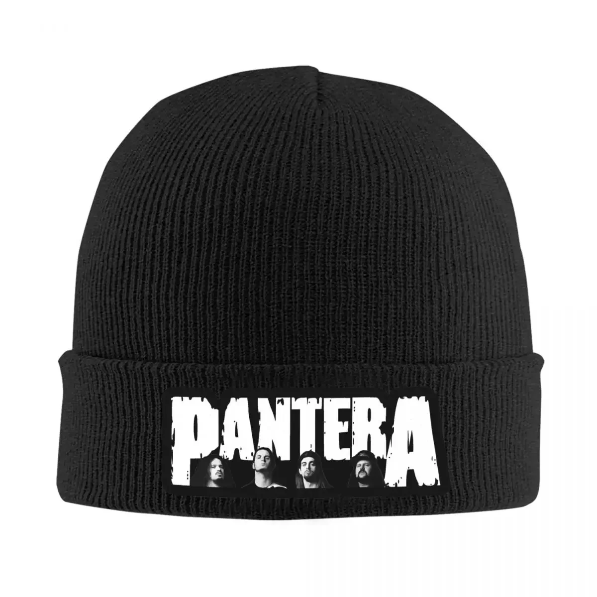 Panteraed Bonnet Hats members Beanie Hats Design Knit Hat Autumn Cool Adult Unisex Kpop Warm Cap