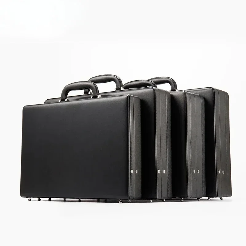 briefcase, business suitcase, retro password box, file box, computer bag, cash box, certificate storage, leather case.