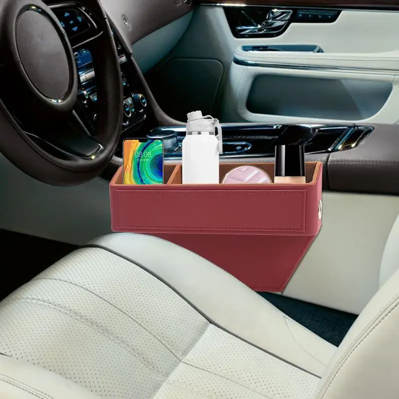 

Seat Side Gap Filler Side Seat Phone Holder Automotive Gap Filler Car Interior Must-Haves For Mobile Phones Wallets Battery