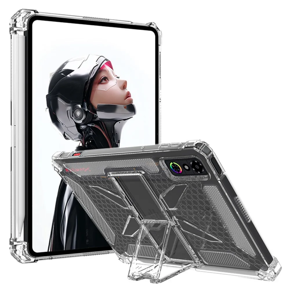 Clear Soft TPU Kickstand Case for 2026 New RedMagic Astra 2 Gaming Tablet 3 5 Pro 9.06 inch Shockproof Cover with Pencil Holder