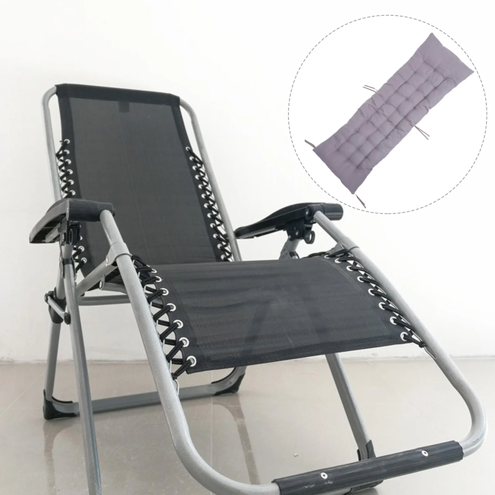 1pc Pearl Cotton Cushion Soft Outdoor Lounge Chair Pad High Resilience Replacement For Patio Bench Sofa Sun Lounger