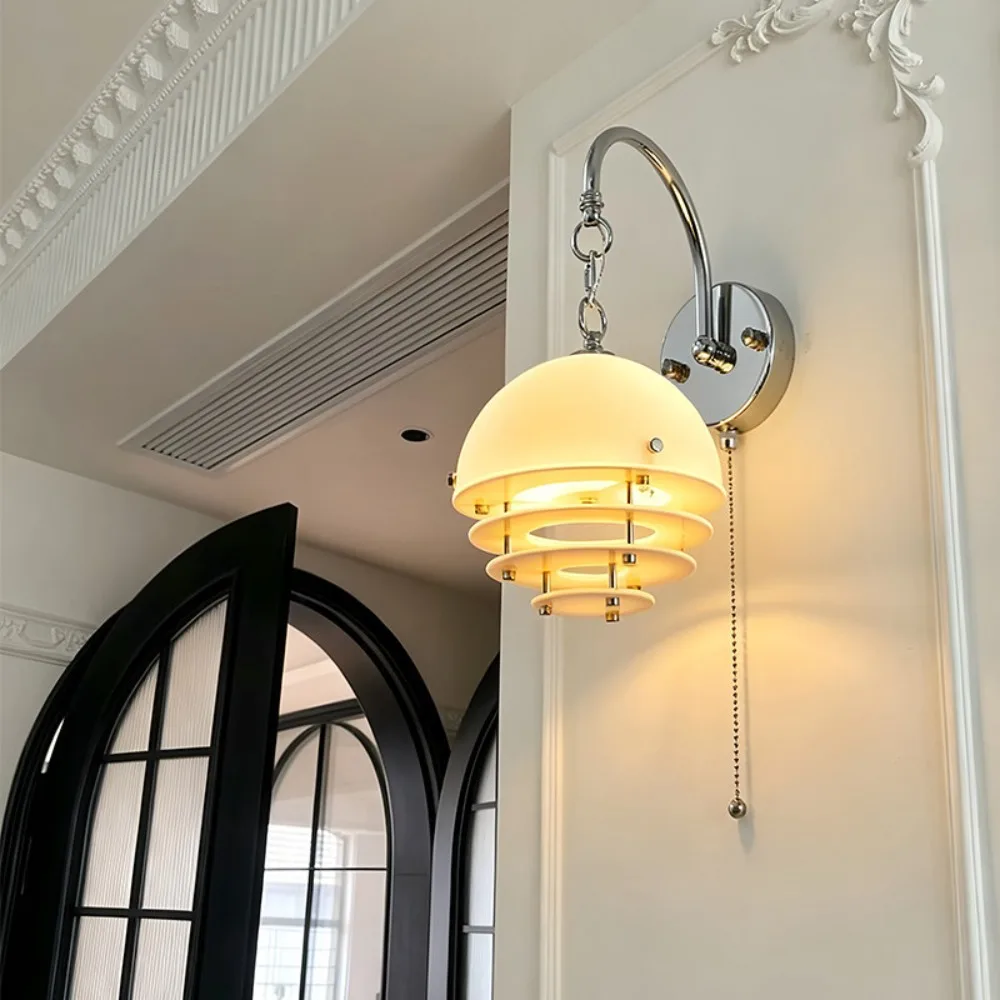 Glass Sunset Restaurant Chandelier Retro Hanging Line Lamp Dining Table Atmosphere Lighting Fixture