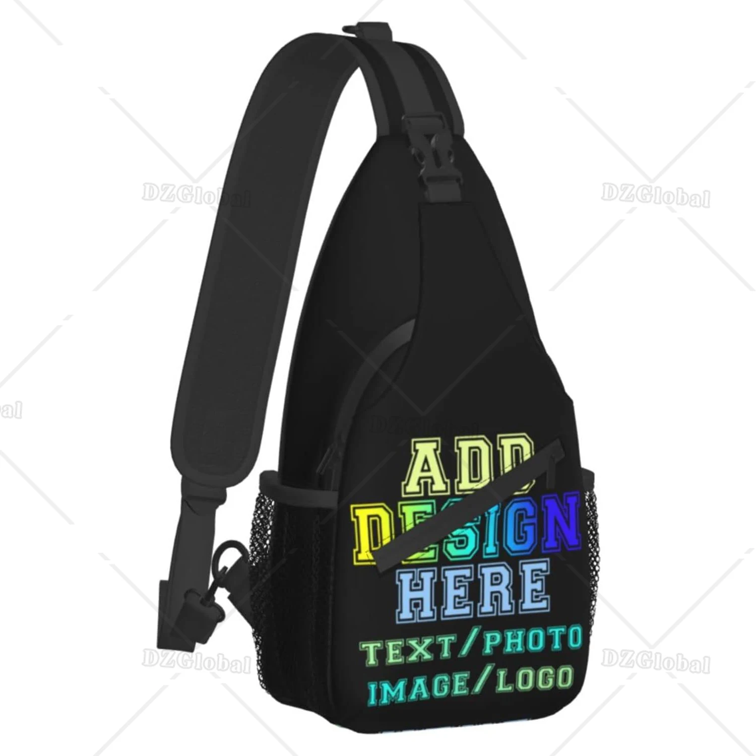 Custom Sling Backpack Personalized Crossbody Sling Bags Leisure Sports Outdoor Custom Bag for Men Backpack Add Your Design Here