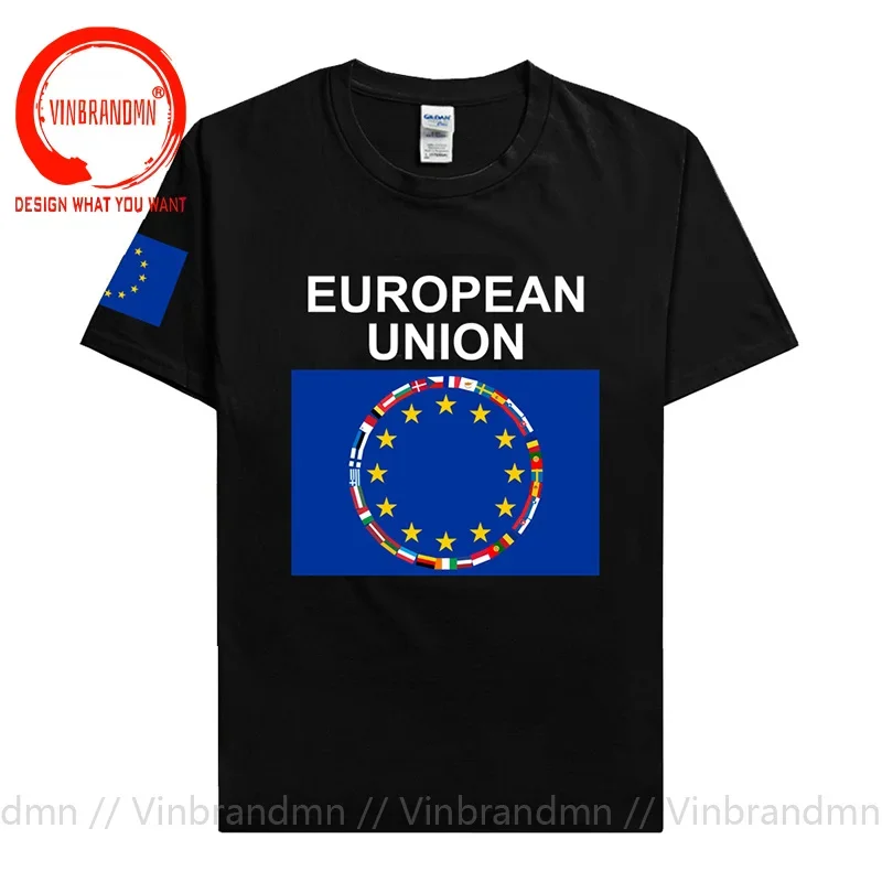 União europeia unida na diversidade ue eur camisa masculina t nato camisas nação camiseta de algodão roupas camisetas bandeira do país topos