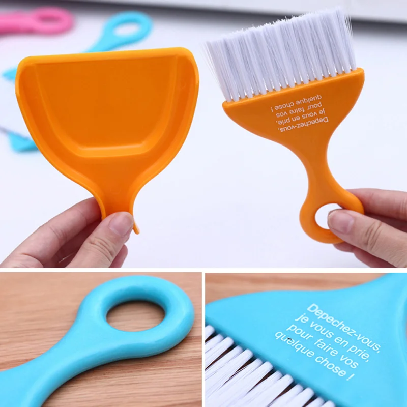 Mini Table Brush Small Broom And Dustpan Set Tools Garbage For Home Cleaning Dust Sweeper Shovel Remover Plastic Picks Crumbs