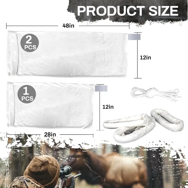 L71A Reusable Game Bag For Elk, 3-Pack- Ideal Perfect For Hunting Caribou, Deer, Moose, Ducks, And Wild Boar