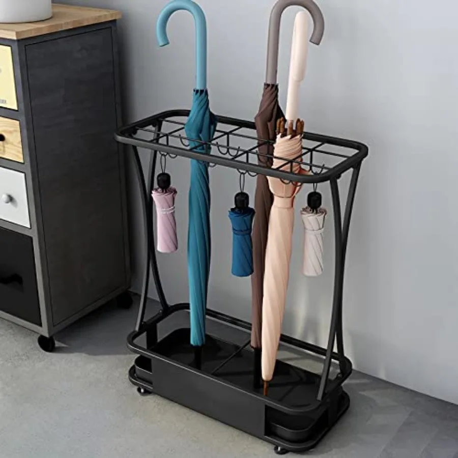 

Umbrella Holder Entryway Umbrella Display Stand Rack Umbrella Container Cane Rack Walking Stick Stand Golf Club Organizer Metal
