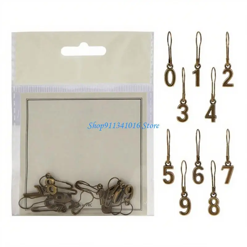 مشابك منسوجة من خليط معدني مع رسوم متحركة قديمة لحياكة الكروشيه والحرف اليدوية