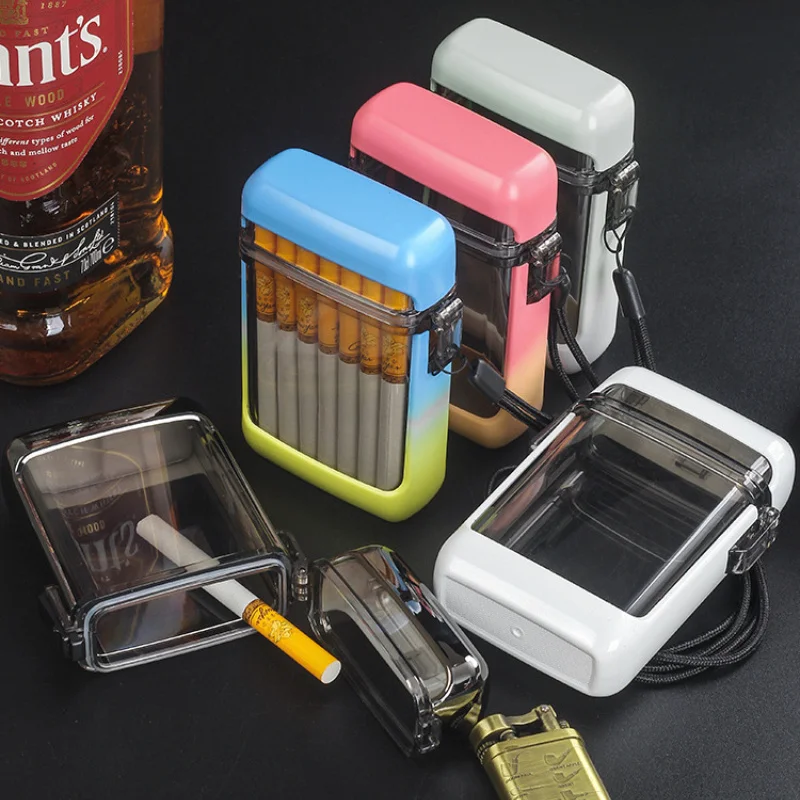 Estuche para cigarrillos, capacidad para 20 cigarrillos sellados, apto para senderismo, viajes a la playa, natación, camping y otras actividades al aire libre.