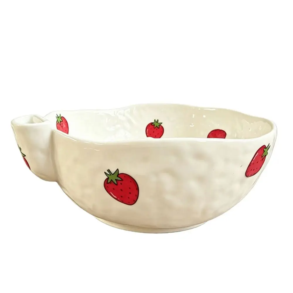 Self Spinning Berry Washing Bowl Perforated Draining Raised Drainage Hole Ceramic Fruit Washer Easy To Clean Large Capacity