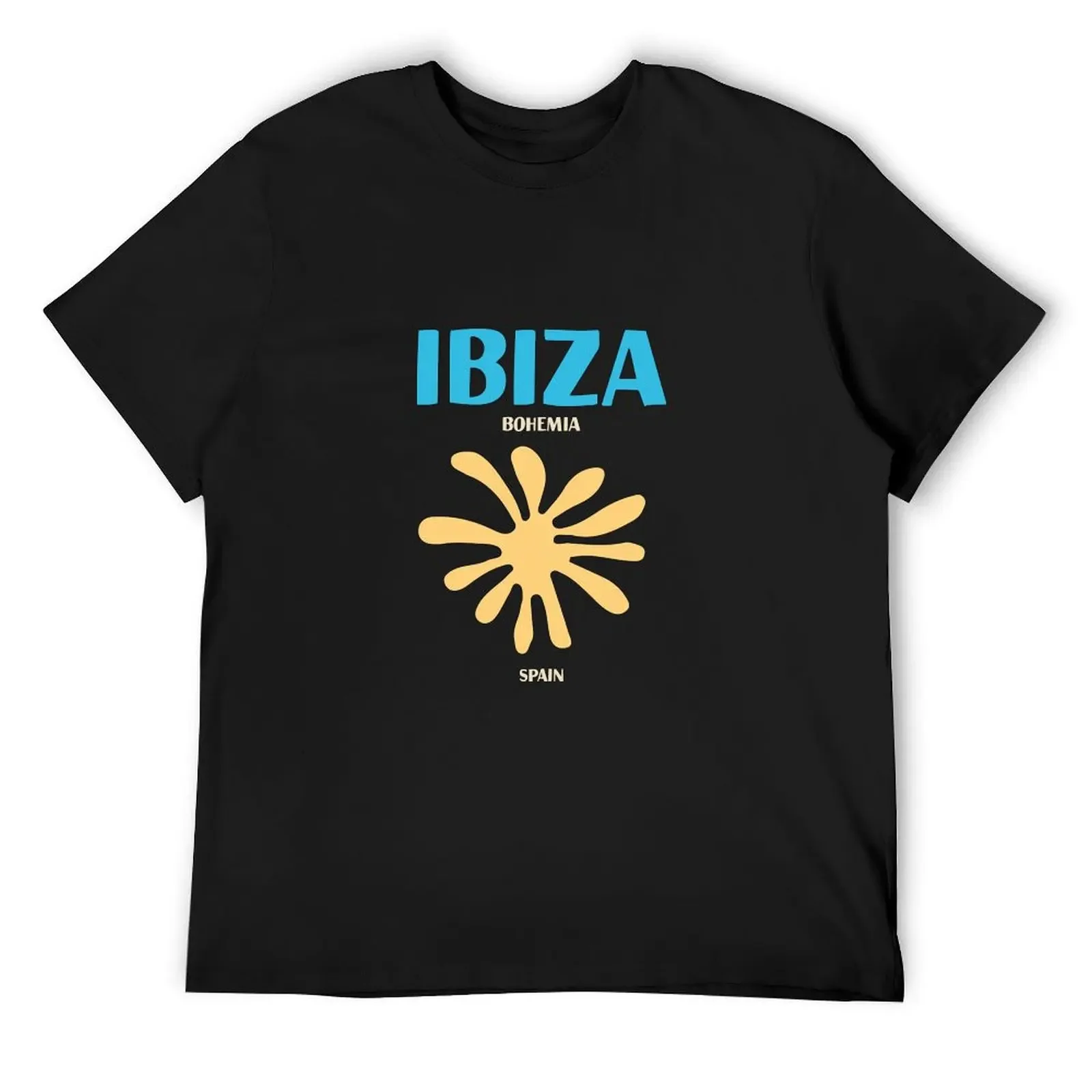 Ibiza bohemia print T-Shirt oversized street wear oversized t shirts for men