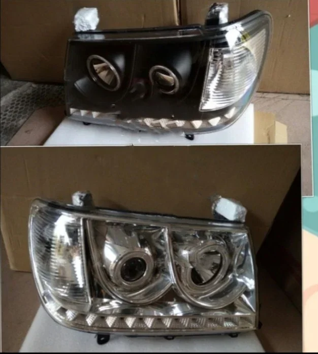 Headlight with Angel Eye for Toyota Land Cruiser 4700 Uzj100 Fzj100