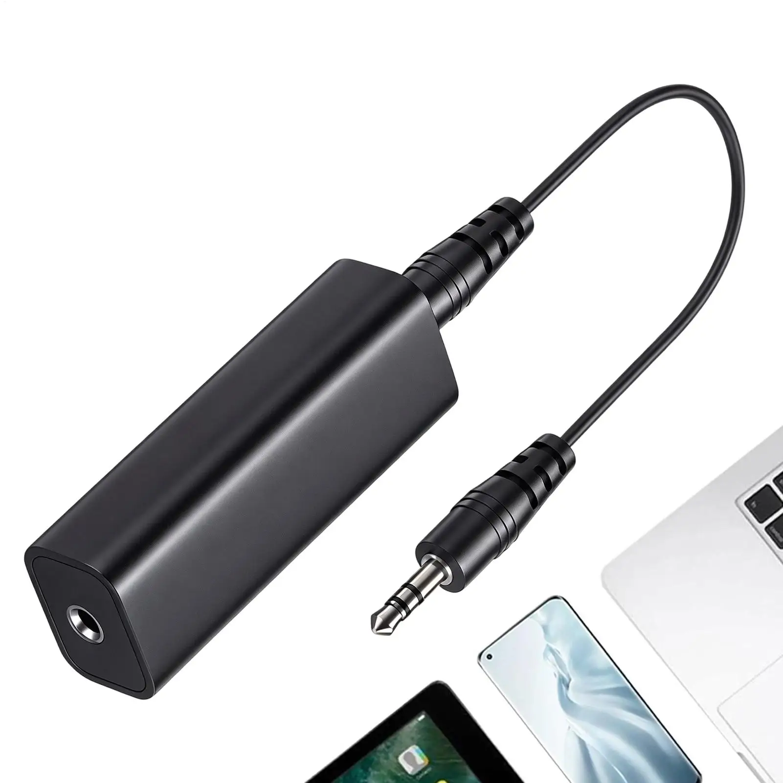 Ground-Loop Isolator Plug And Play Anti-Interference Sound Filter Buzzing Noise Isolator For Home Car Computer Stereo Systems