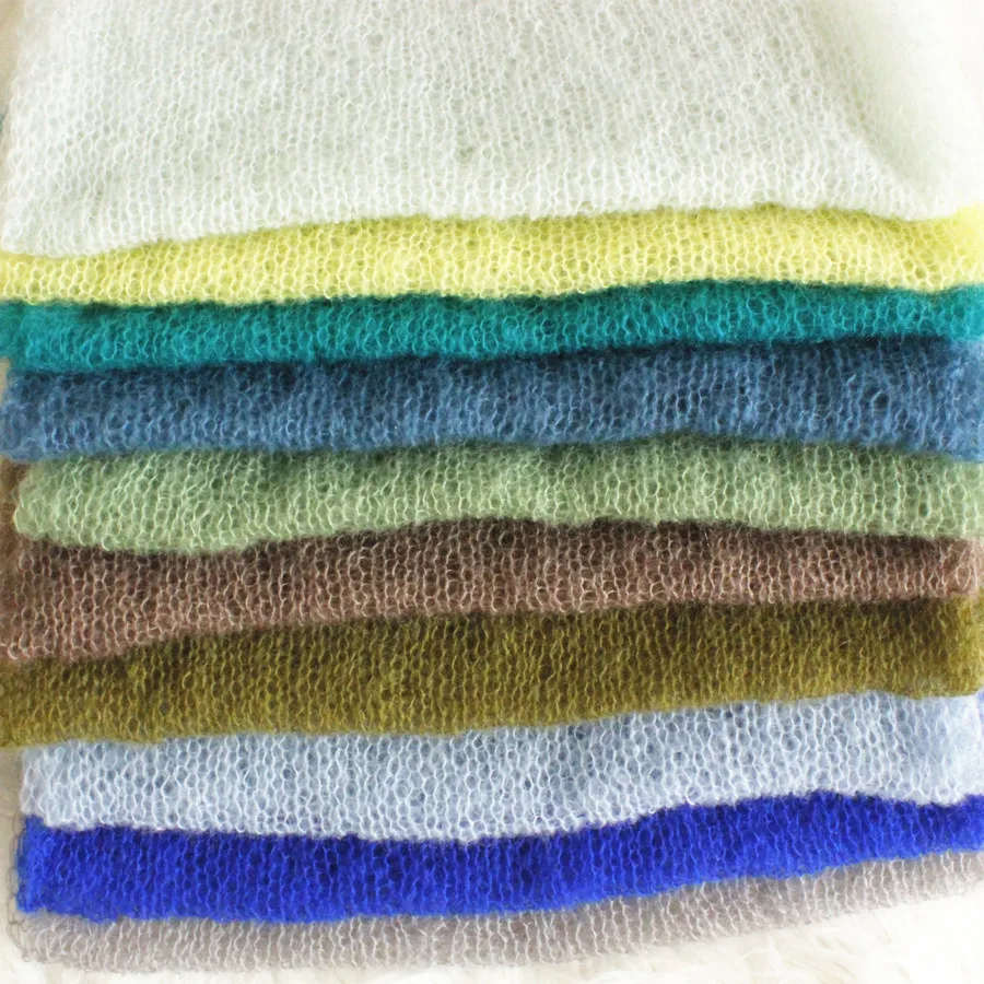 Mohair Baby Wraps Hand Knitted Mohair Wraps Newborn Baby Photography Props Babies Accessories