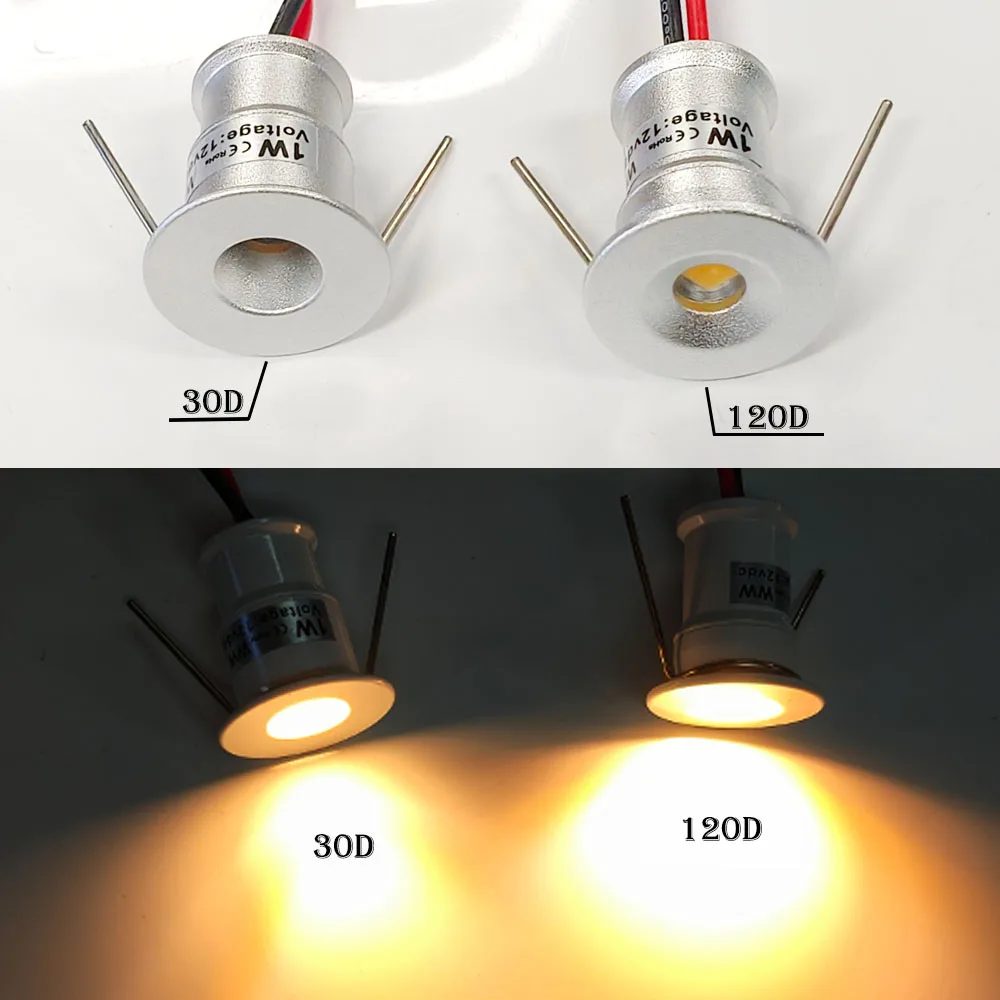 Mini Spot LED lampada da incasso a soffitto e Driver 1W 12V faretto illuminazione interna piccolo Downlight per auto RV Trailer Camper Boat