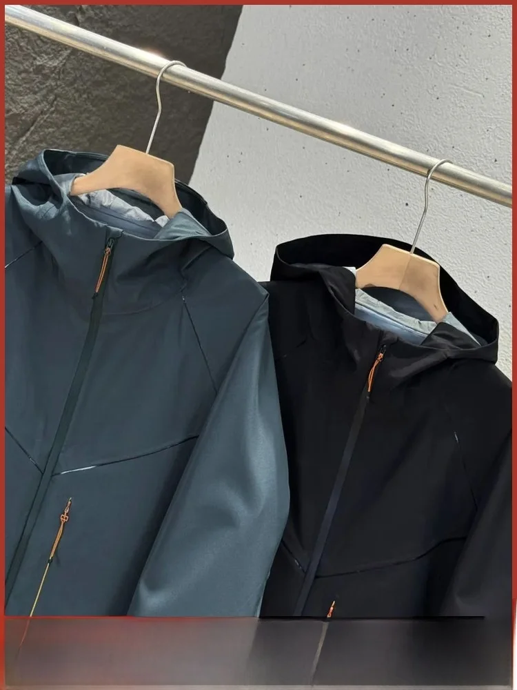 

Мужская повседневная спортивная куртка на открытом воздухе, водонепроницаемая, ветрозащитная, для пешего туризма, скалолазания, полиэфирное волокно, весна-осень