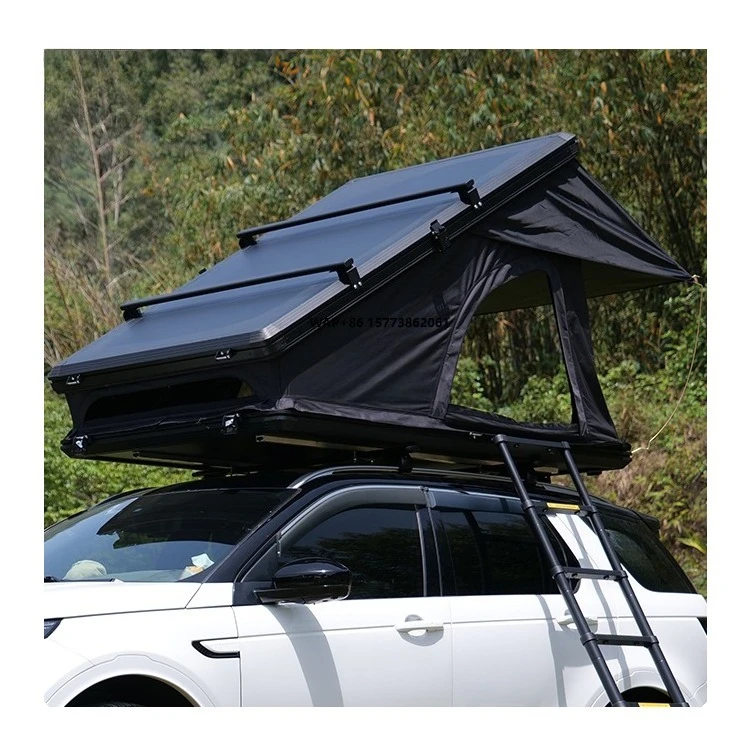 

Sturdy Aluminum Frame Roof Top Tent with Oxford Fabric Rear Opening Design Four-Season Waterproof for 2-3 Person Camping