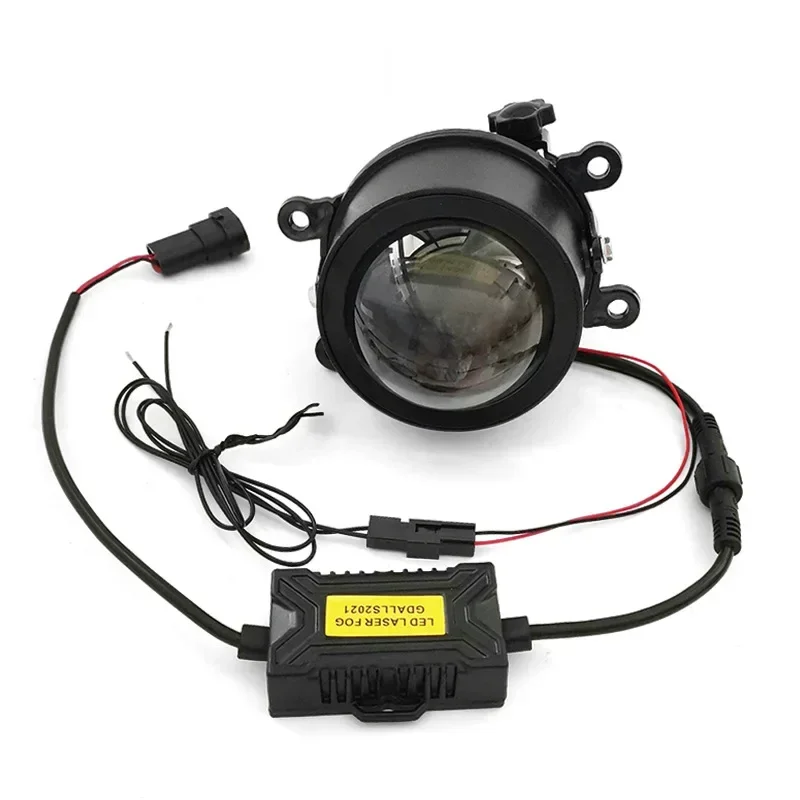 

Car LED Fog Lights Double Lens Fisheye Light with Anti-Fog Accessories for White and Yellow Modification