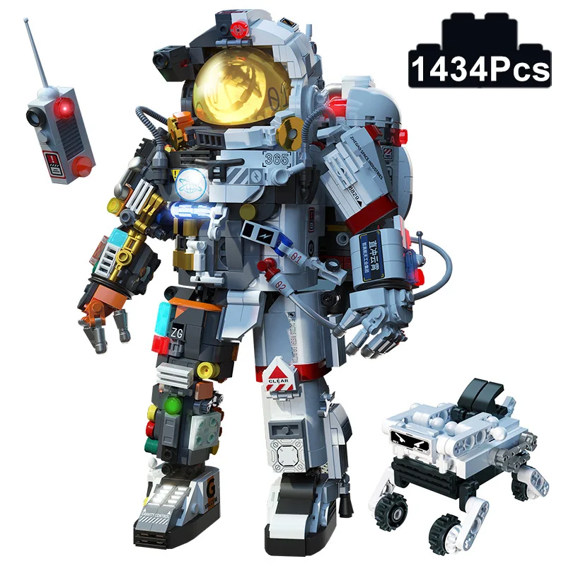 

Technical Space Astronaut Figures Model Building Blocks Creative Mechanical Spaceman Exploring Bricks MOC Toys Children Kid Gift