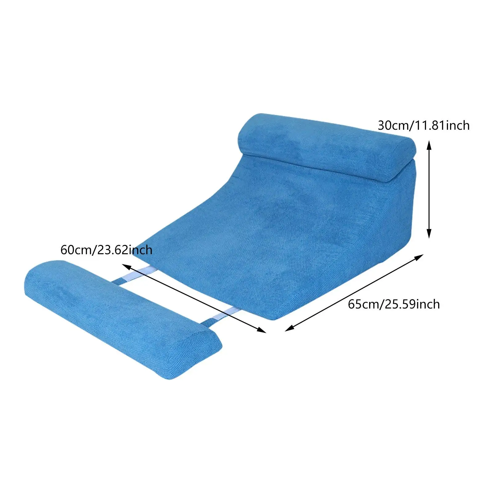 

Bed Wedge Pillow Washable Removable Comfortable Elevation Pillow Bed Backrest Leg Pillow for Reading Rest Lying Sitting Sleeping