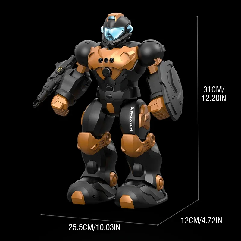 Robô rc brinquedo programação inteligente controle de voz gesto controle remoto led inteligente dança robô crianças brinquedo para crianças presentes