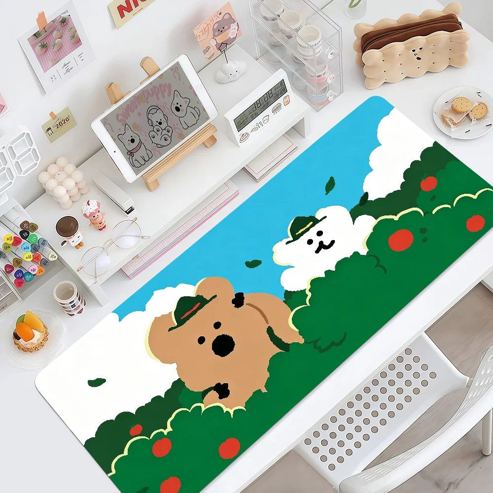 Mouse Pad Cartoon MousePad Non-slip Lockedge Office Student Gaming Cute Thickened Large D-DINOTAENG Writing Pad Cushion