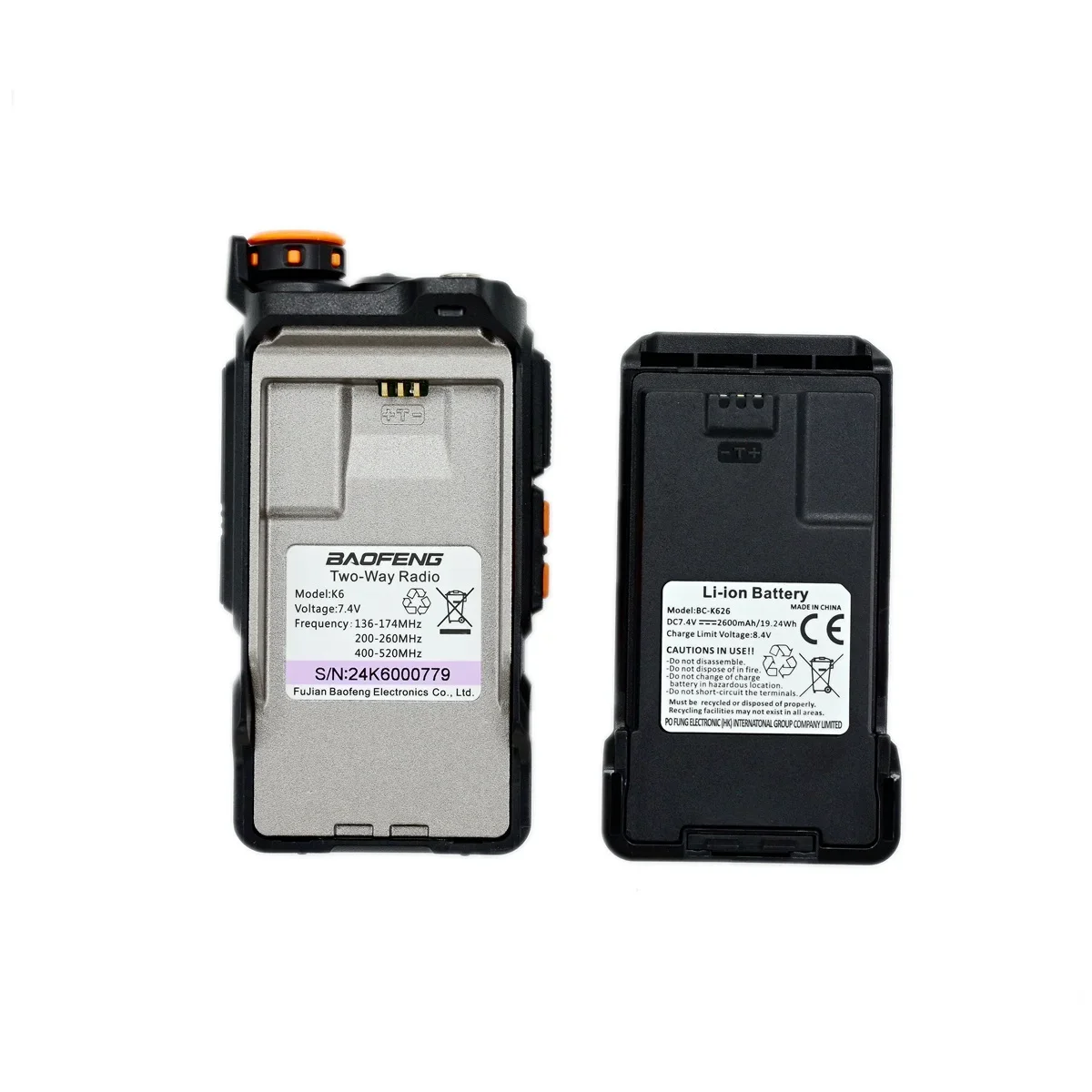 BAOFENG K6 Two Way Radio 2024 Tri Bands AM Band Receiver Frequency Copy USB C Port Outdoor Sports HAM Wireless Communication