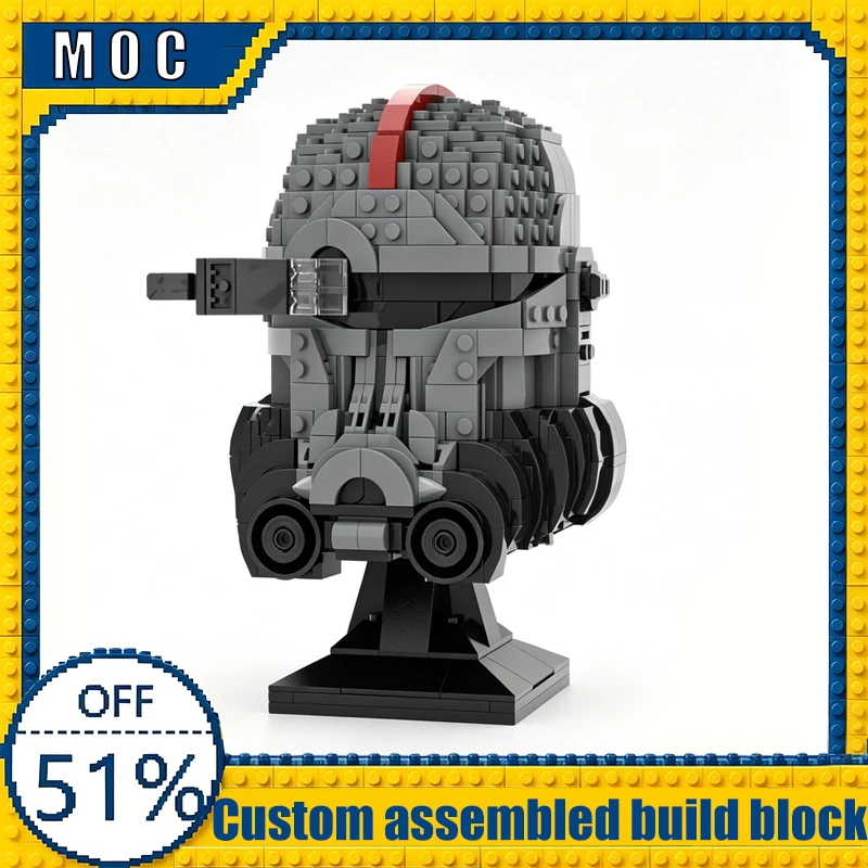 

1004 PCS Mini Hero 99 Technology Batch Helmet Bust MOC Model Building Blocks Assembly Toy Educational Learning Birthday Gifts