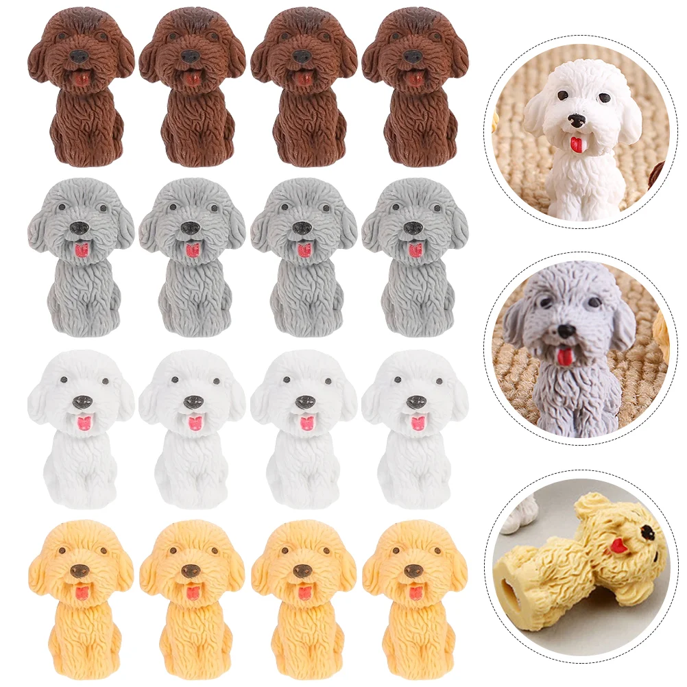 36 Pcs Puppy Eraser Surprise Animals Dog Ornaments for The Home Gift Bag Student