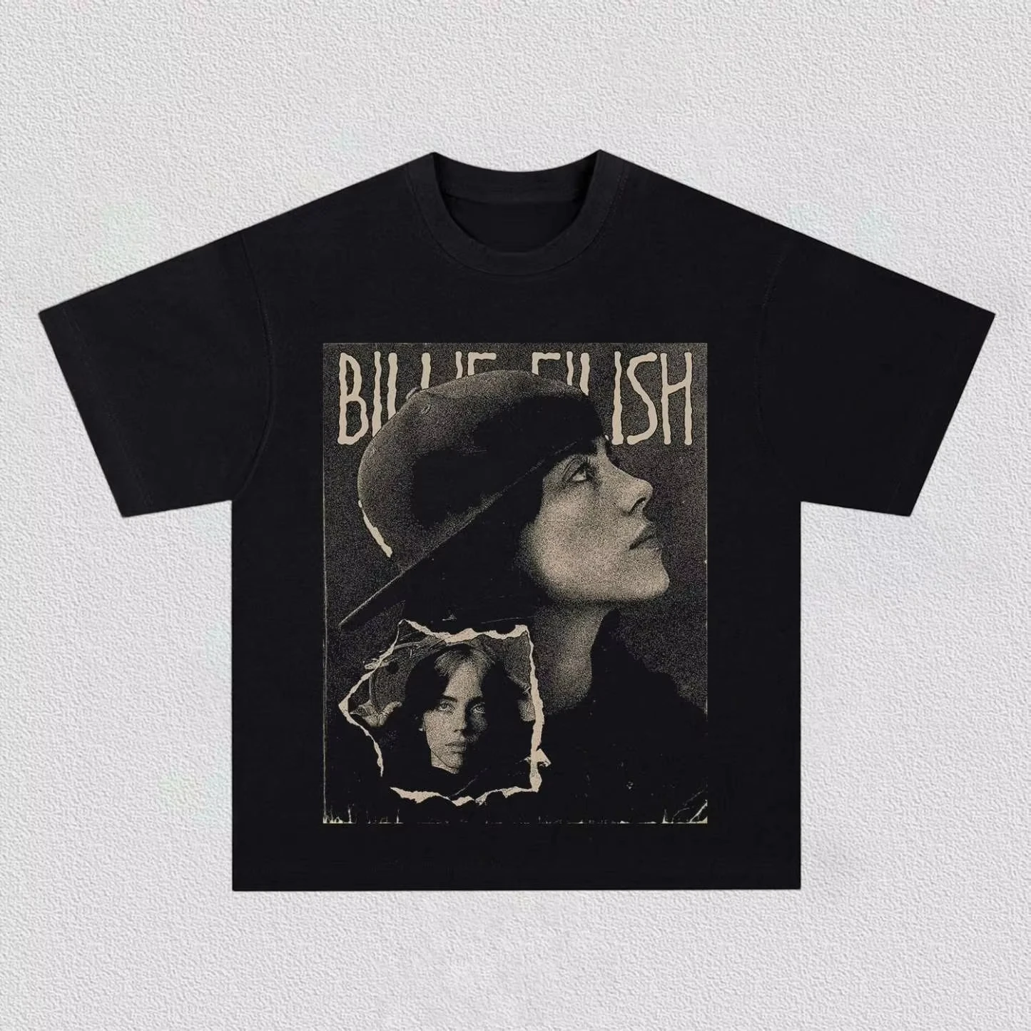 2026 New Billie Eilish Portrait Graphics Cotton Shirt Y2k Short Sleeve Men's Clothing Women's Fashion Hip-hop Summer T-shirt