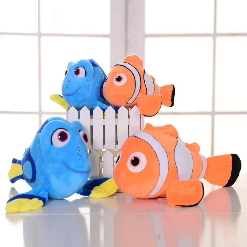 Disney dos desenhos animados encontrar nemo dory dolly brinquedo de pelúcia kawaii boneca decoração do quarto palhaço peixe boneca de pelúcia crianças presente aniversário