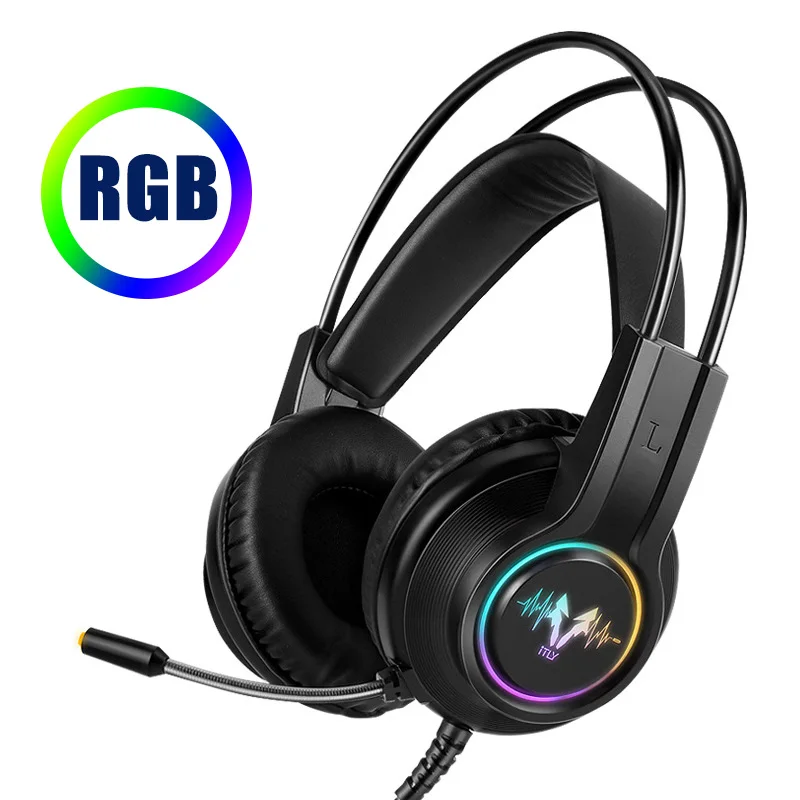 Jogos de jogos fones de ouvido com 7.1 microfone com fio jogos fone de ouvido jogo fones com fio para pc gamer computador portátil ps4 xbox um