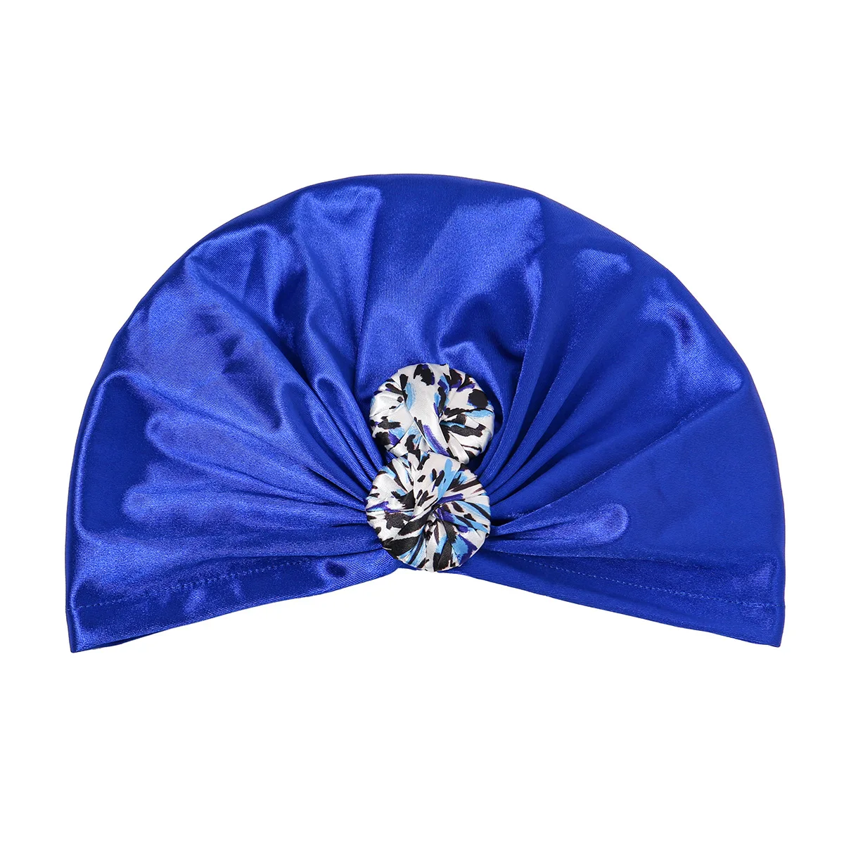 

African Pattern Muslim Print Knot Turban Headwrap Ladies Hair Headscarf Bonnet Beanie Ladies Chemo Cancer Cap Head Cover