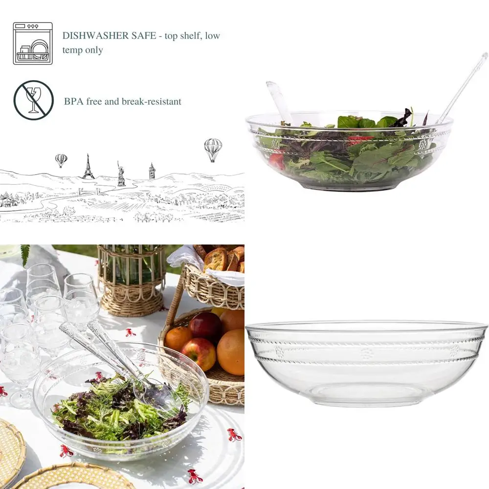 

Прозрачная акриловая сервировочная чаша (13 шт.)