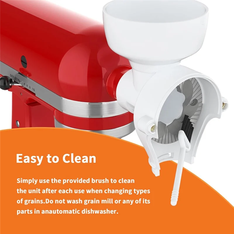 

A24R 8-Level Flour Grinder Attachment For Kitchenaid Stand Mixer, Grain Mill For Wheat,Corn Oats,Coffee Bean