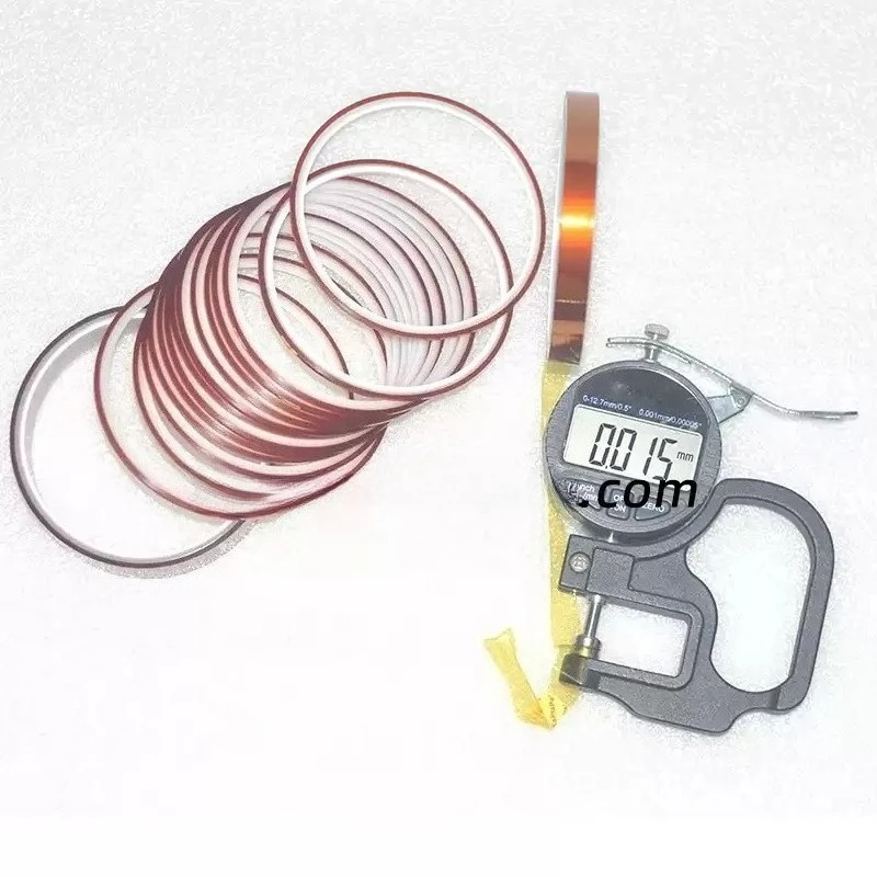 Ultra‑Thin 0.01mm PI Polyimide Tape 10Micron Silicone Adhesive High Temp Insulation Single‑Sided Industrial Sticky Tape