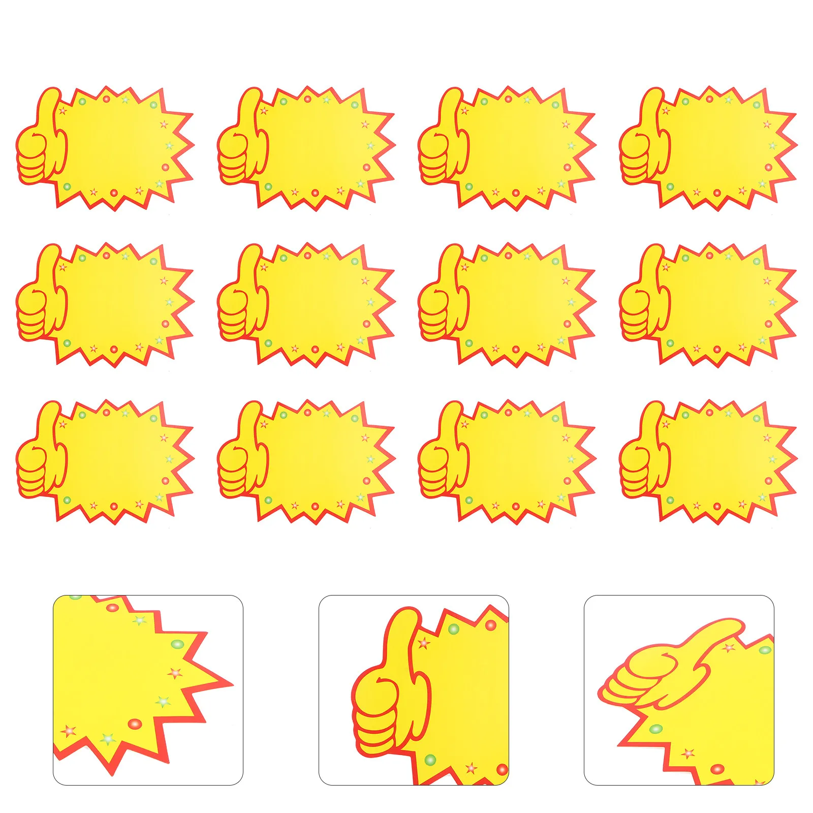 

100 шт. рекламных ценников-наклеек для розничных магазинов, рынков, распродаж в гаражах, благотворительных акций, школьных карнавалов и распродаж