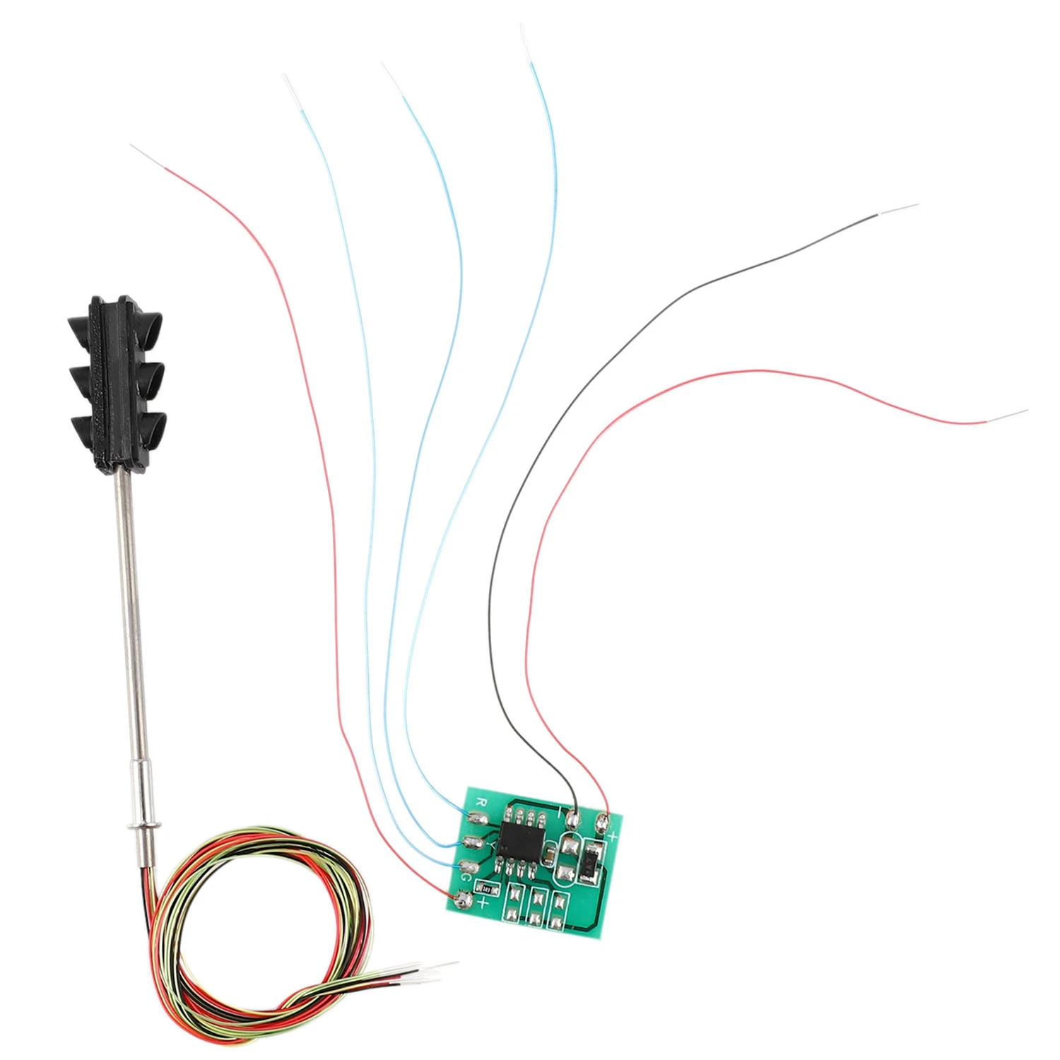 Signaux de feux de circulation, modèle à l\'échelle Ho Oo, 6LED, illeur de table de sable bricolage, construction de rue, chemin de fer, deux côtés,