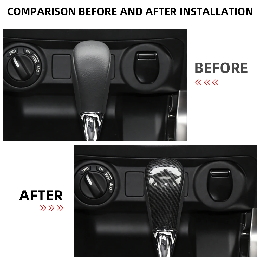 AT Change Lever Cover for Nissan Navara NP300 2015 - 2025 Gear Shift Knob Trim Sticker Decoration Protector Stickers Accessories view 2