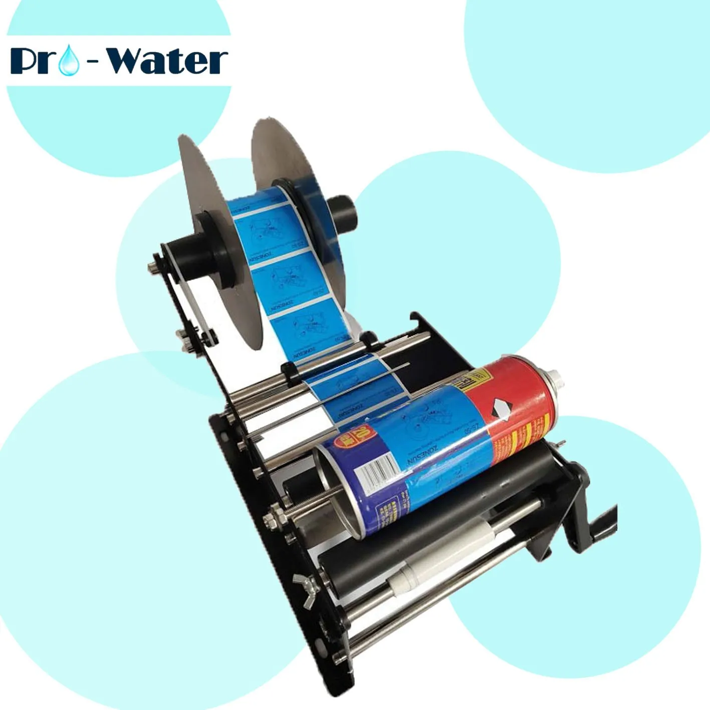 Manual Labeling Machine Round Bottle Labeler Cans Wine Adhesive Sticker Label Dispenser Device Packing Machine Hand Model