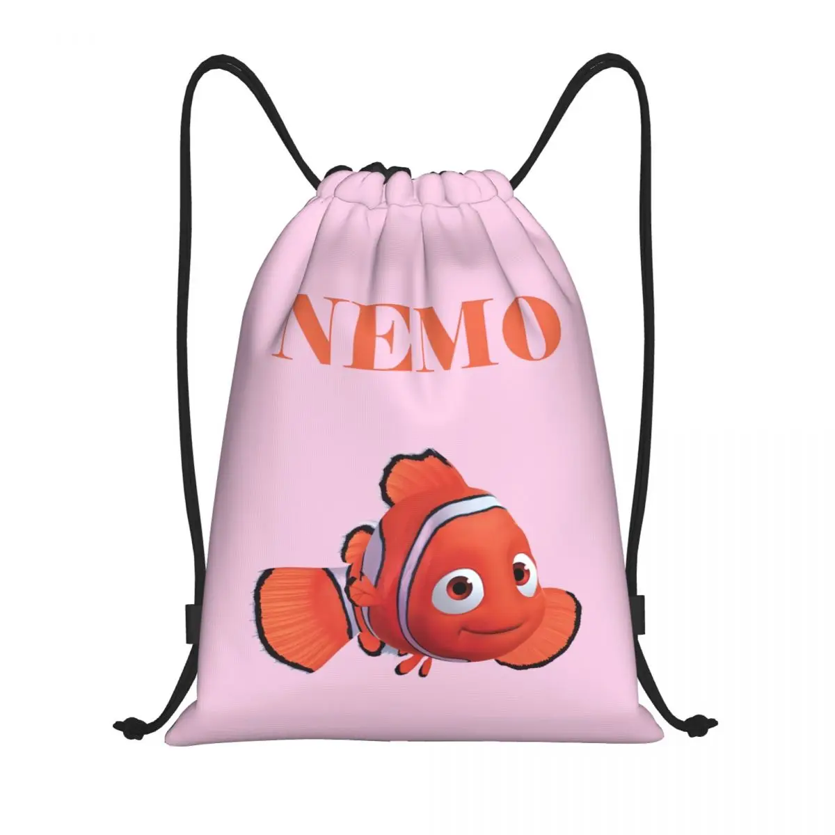 

Custom Finding Nemo Drawstring Bags for Shopping Yoga Backpacks Men Women Clownfish Sports Gym Sackpack