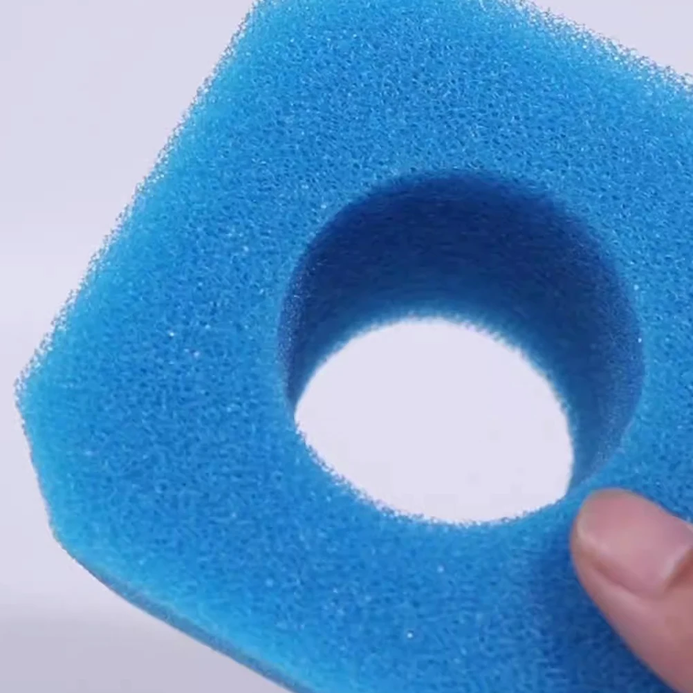 

4Pcs Pool Filter Sponge High Efficiency Square Shape Swim Pool Replacement Filtering Sponge Indoor Filter Tool