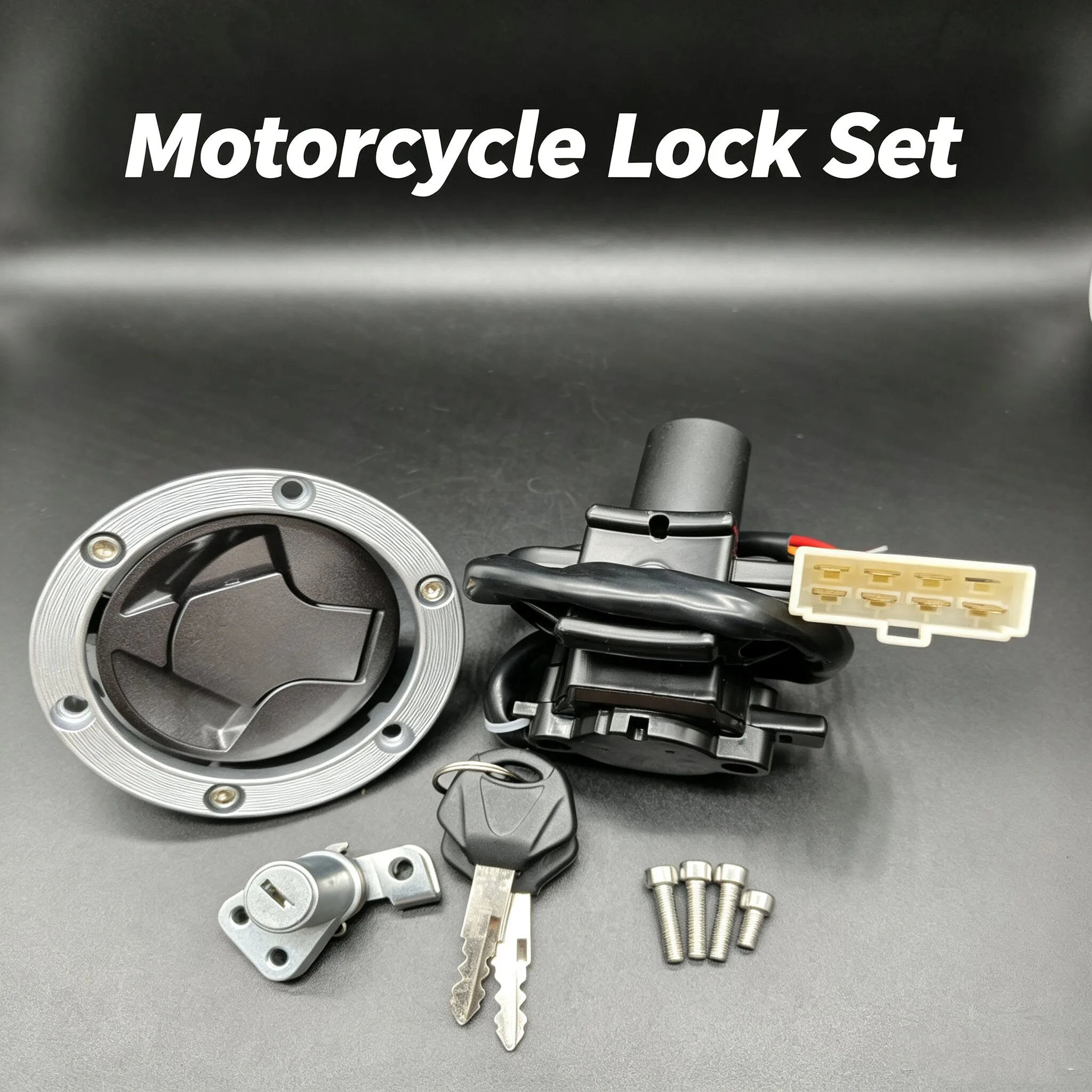 Ignition Switch Lock Gas Cap Set Lock Key For Kawasaki BR250 Z250SL ABS 2014-2016