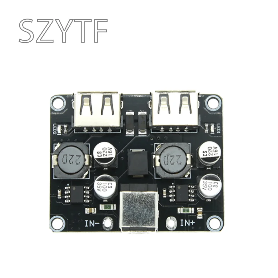 USB QC3.0 QC2.0 DC-DC Buck Converter Charging Step Down Module 6-32V 9V 12V 24V to Fast Quick Charger Circuit Board 3/5/12V