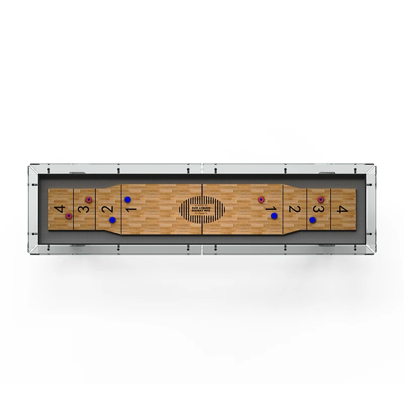 عالية الجودة الفولاذ المقاوم للصدأ خشب متين الشريحة مجلس Shuffleboard Sandpot الجدول رائجة البيع السنوكر وطاولة ألعاب البلياردو