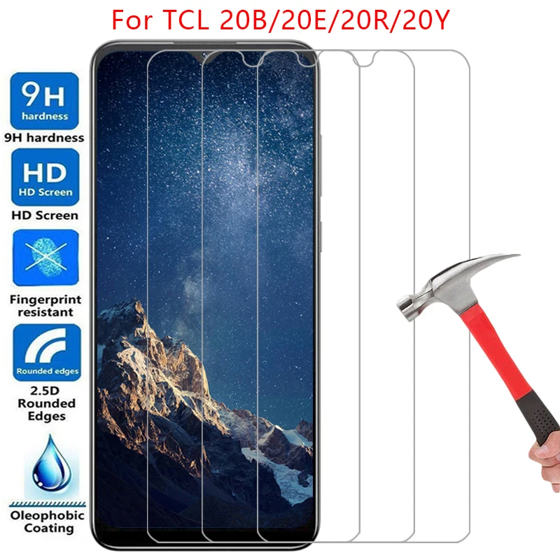Funda para teléfono TCL 20B 20E 20R 20Y 5G, cristal templado para TCL20E TCL20R TCL20Y TCL20 20 B E R Y B20 E20 R20 Y20, cubierta trasera 360 TLC