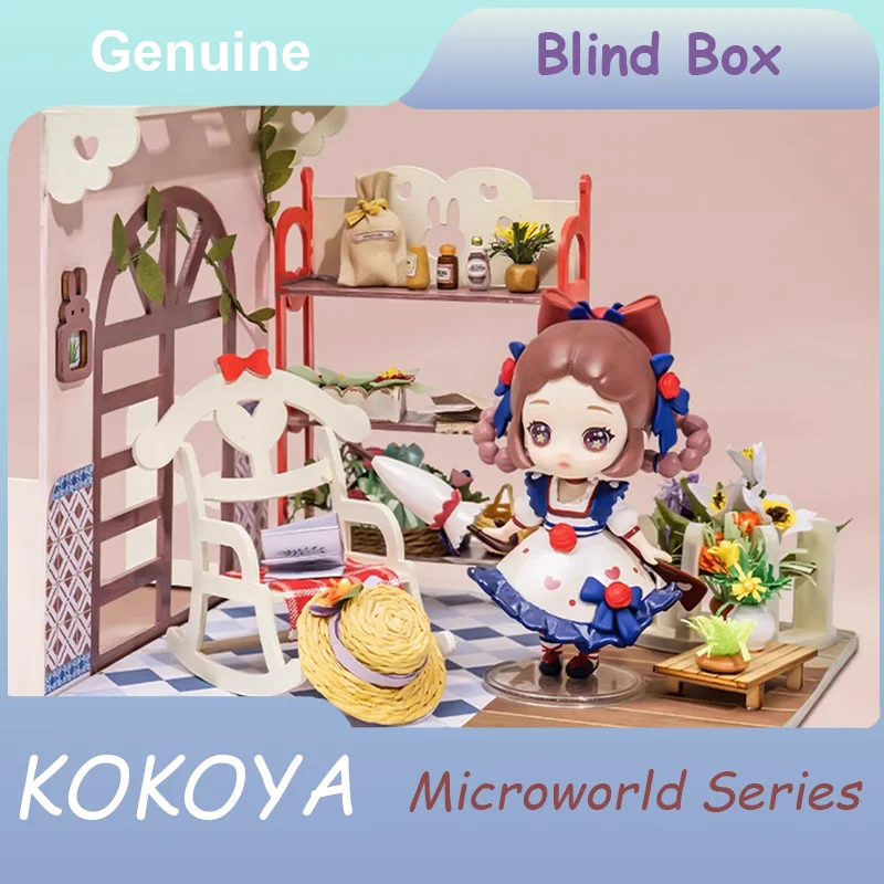 

KOKOYA Microworld Series Blind Box 3D Puzzle Toy Handmade Lolita Dollhouse Guess Bag Cute Anime Figure Girl Deco Surprise Gift